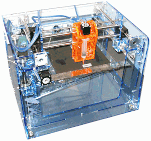 "RepRap" Replicating Machines - A 3D Printer Printing a 3D Printer